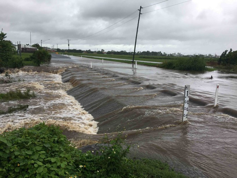 Flooded road